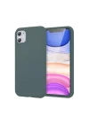 Mey İthalat®   iPhone 11 Kılıf First Silikon - Koyu Yeşil