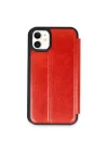 Mey İthalat®   iPhone 11 Kılıf Flip Cover - Kırmızı