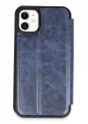 Mey İthalat®   iPhone 11 Kılıf Flip Cover - Lacivert
