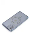 Mey İthalat®  iPhone 11 Kılıf Joke Simli Magneticsafe Kılıf - Mavi