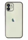 Mey İthalat®   iPhone 11 Kılıf  Lensli Silikon - Siyah