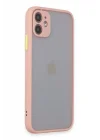 Mey İthalat®   iPhone 11 Kılıf Montreal Silikon Kapak - Pembe
