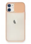 Mey İthalat®  iPhone 11 Kılıf Palm Buzlu Kamera Sürgülü Silikon - Pembe
