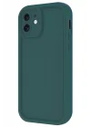 Mey İthalat®   iPhone 11 Kılıf Viera Silikon - Koyu Yeşil