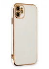 Mey İthalat®   iPhone 11 Kılıf Volet Silikon - Beyaz