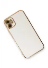 Mey İthalat®   iPhone 11 Kılıf Volet Silikon - Beyaz