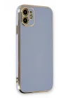 Mey İthalat®   iPhone 11 Kılıf Volet Silikon - Mavi