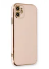Mey İthalat®   iPhone 11 Kılıf Volet Silikon - Pembe