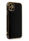Mey İthalat®   iPhone 11 Kılıf Volet Silikon - Siyah