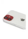 Mey İthalat®  iPhone 11 Pers Alüminyum Kamera Lens - Kırmızı