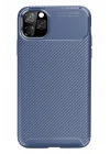 Mey İthalat®   iPhone 11 Pro Kılıf Auto Focus Karbon Kapak - Lacivert