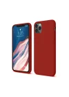 Mey İthalat®  iPhone 11 Pro Kılıf First Silikon - Bordo