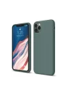 Mey İthalat®  iPhone 11 Pro Kılıf First Silikon - Koyu Yeşil