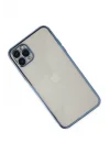 Mey İthalat®  iPhone 11 Pro Kılıf  Lensli Silikon - Açık Mavi