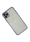 Mey İthalat®   iPhone 11 Pro Kılıf  Lensli Silikon - Mor