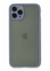 Mey İthalat®   iPhone 11 Pro Kılıf Montreal Silikon Kapak - Gri