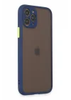 Mey İthalat®   iPhone 11 Pro Kılıf Montreal Silikon Kapak - Lacivert