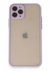 Mey İthalat®   iPhone 11 Pro Kılıf Montreal Silikon Kapak - Mor