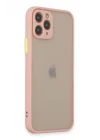 Mey İthalat®   iPhone 11 Pro Kılıf Montreal Silikon Kapak - Pembe