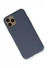 Mey İthalat®  iPhone 11 Pro Kılıf Nano içi Kadife Silikon - Gri