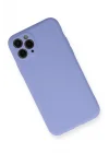 Mey İthalat®  iPhone 11 Pro Kılıf Nano içi Kadife Silikon- Lila