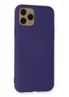 Mey İthalat®  iPhone 11 Pro Kılıf Nano içi Kadife Silikon - Mor