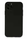 Mey İthalat®  iPhone 11 Pro Kılıf Nano içi Kadife Silikon - Siyah