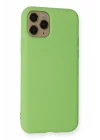 Mey İthalat®  iPhone 11 Pro Kılıf Nano içi Kadife Silikon - Yeşil