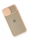 Mey İthalat®  iPhone 11 Pro Kılıf Palm Buzlu Kamera Sürgülü Silikon - Pembe