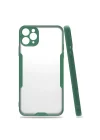 Mey İthalat®   iPhone 11 Pro Kılıf Platin Silikon - Yeşil