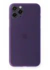 Mey İthalat®  iPhone 11 Pro Kılıf PP Ultra İnce Kapak - Mor