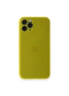 Mey İthalat®  iPhone 11 Pro Kılıf PP Ultra İnce Kapak - Sarı