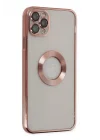 Mey İthalat®   iPhone 11 Pro Kılıf Slot Silikon - Rose Gold