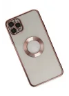 Mey İthalat®   iPhone 11 Pro Kılıf Slot Silikon - Rose Gold