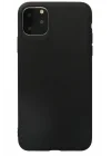 Mey İthalat®  iPhone 11 Pro Max Kılıf First Silikon - Siyah