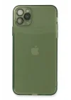 Mey İthalat®  iPhone 11 Pro Max Kılıf Fly Lens Silikon - Yeşil