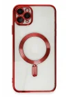 Mey İthalat®   iPhone 11 Pro Max Kılıf Kross Magneticsafe Kapak - Kırmızı