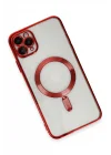 Mey İthalat®   iPhone 11 Pro Max Kılıf Kross Magneticsafe Kapak - Kırmızı