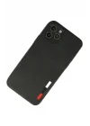 Mey İthalat®   iPhone 11 Pro Max Kılıf Loop Deri Silikon - Siyah