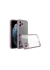Mey İthalat®  iPhone 11 Pro Max Kılıf Miami Şeffaf Silikon - Açık Mor