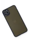 Mey İthalat®   iPhone 11 Pro Max Kılıf Montreal Silikon Kapak - Lacivert