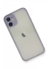 Mey İthalat®   iPhone 11 Pro Max Kılıf Montreal Silikon Kapak - Mor