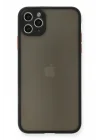 Mey İthalat®   iPhone 11 Pro Max Kılıf Montreal Silikon Kapak - Siyah