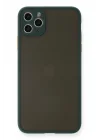 Mey İthalat®   iPhone 11 Pro Max Kılıf Montreal Silikon Kapak - Yeşil