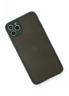 Mey İthalat®   iPhone 11 Pro Max Kılıf Montreal Silikon Kapak - Yeşil