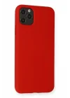 Mey İthalat®  iPhone 11 Pro Max Kılıf Nano içi Kadife Silikon - Kırmızı
