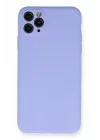 Mey İthalat®  iPhone 11 Pro Max Kılıf Nano içi Kadife Silikon - Lila