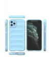 Mey İthalat®  iPhone 11 Pro Max Kılıf Optimum Silikon - Sky Blue