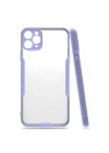 Mey İthalat®   iPhone 11 Pro Max Kılıf Platin Silikon - Lila