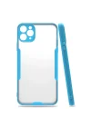 Mey İthalat®   iPhone 11 Pro Max Kılıf Platin Silikon - Mavi